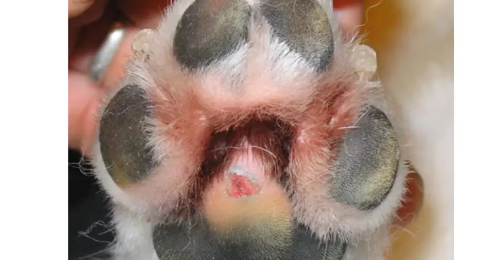 Signs of frostbite in dogs